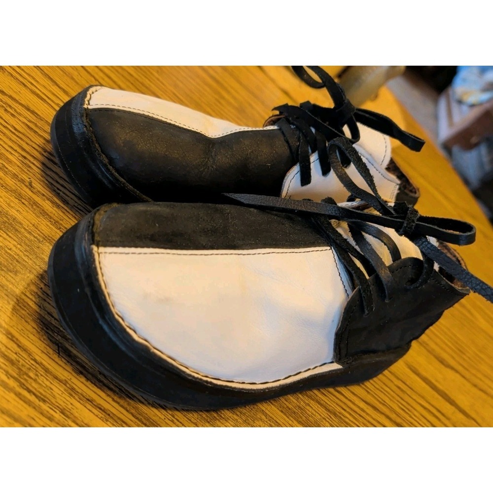 Bread & Butter Women's Black & White Platform Ankle Boots Booties Size 8 Italy